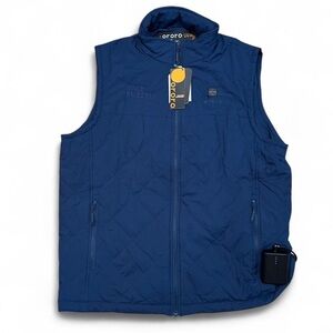 Ororo Men's Quilted Heated Vest - Navy Blue New With Tags Size XL